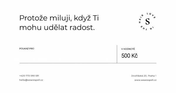Dárkový voucher 500Kč