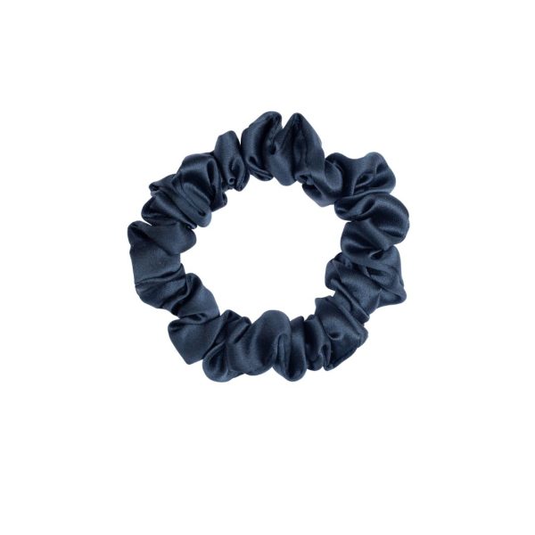 Hedvábná gumička Dark Blue malá - Image 2