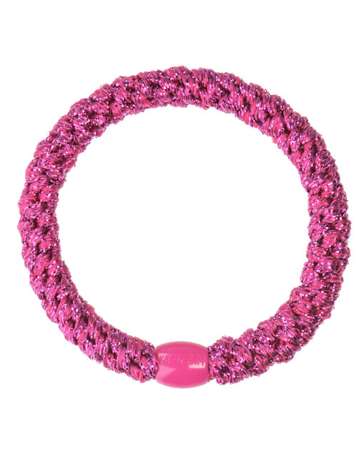 Gumička do vlasů Kknekki 5257 Electric Pink Glitter