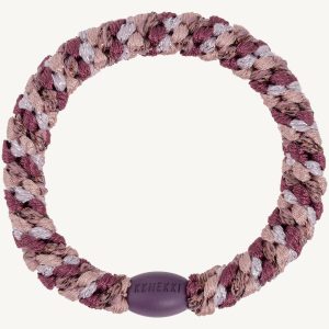 Gumička do vlasů Kknekki 5675 Mix Plum Glitter