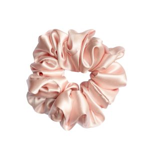 Hedvábná gumička Baby Pink velká
