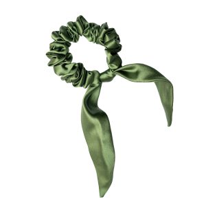 Hedvábná gumička Christmas Green malá