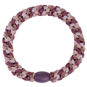 Gumička do vlasů Kknekki 5675 Mix Plum Glitter