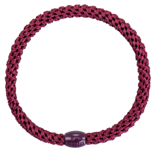 Tenká gumička do vlasů Kknekki 5485 Slim Bordeaux