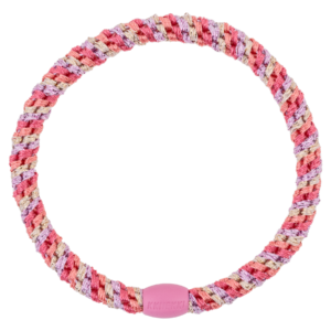 Tenká gumička do vlasů KKNEKKI Slim mix raspberry-pomerant 5665
