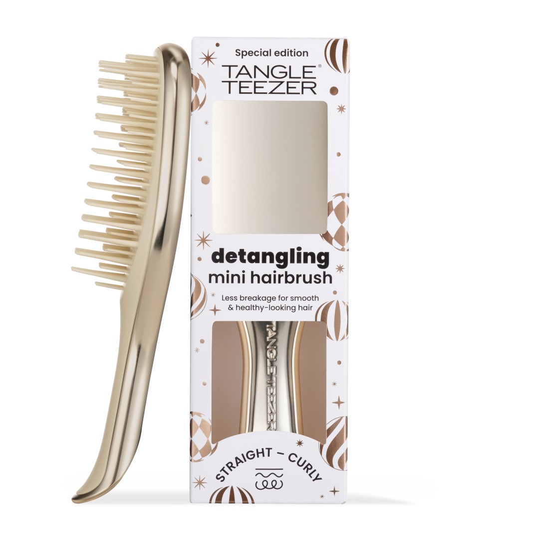 Tangle Teezer - The Ultimate Detangler Mini Chrome Champagne Gold - Obrázek 2