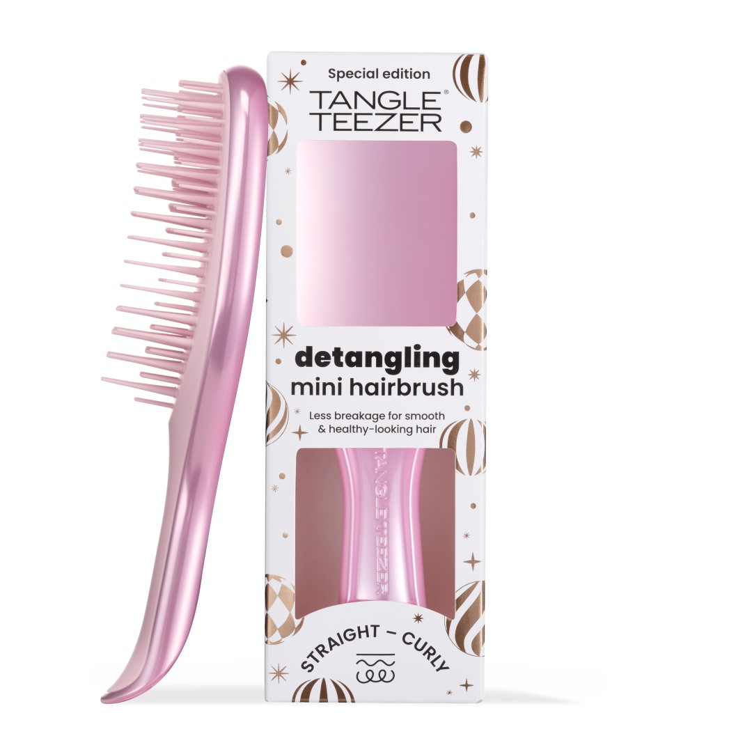 Tangle Teezer - The Ultimate Detangler Mini Chrome Pink Satin - Obrázek 2